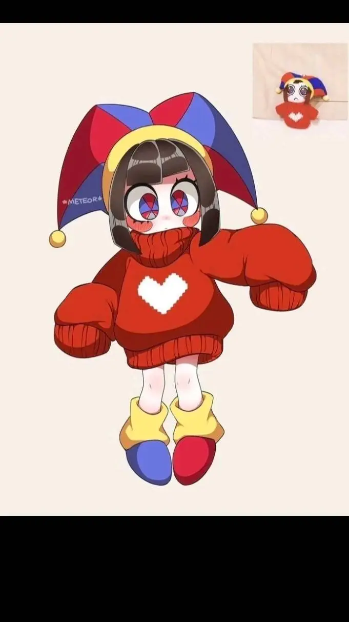 ai character: pomni  background