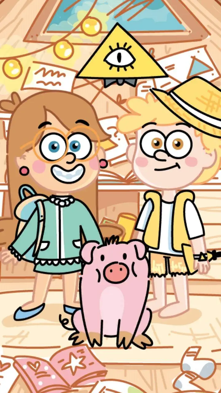 ai character: mha x gravity fall background