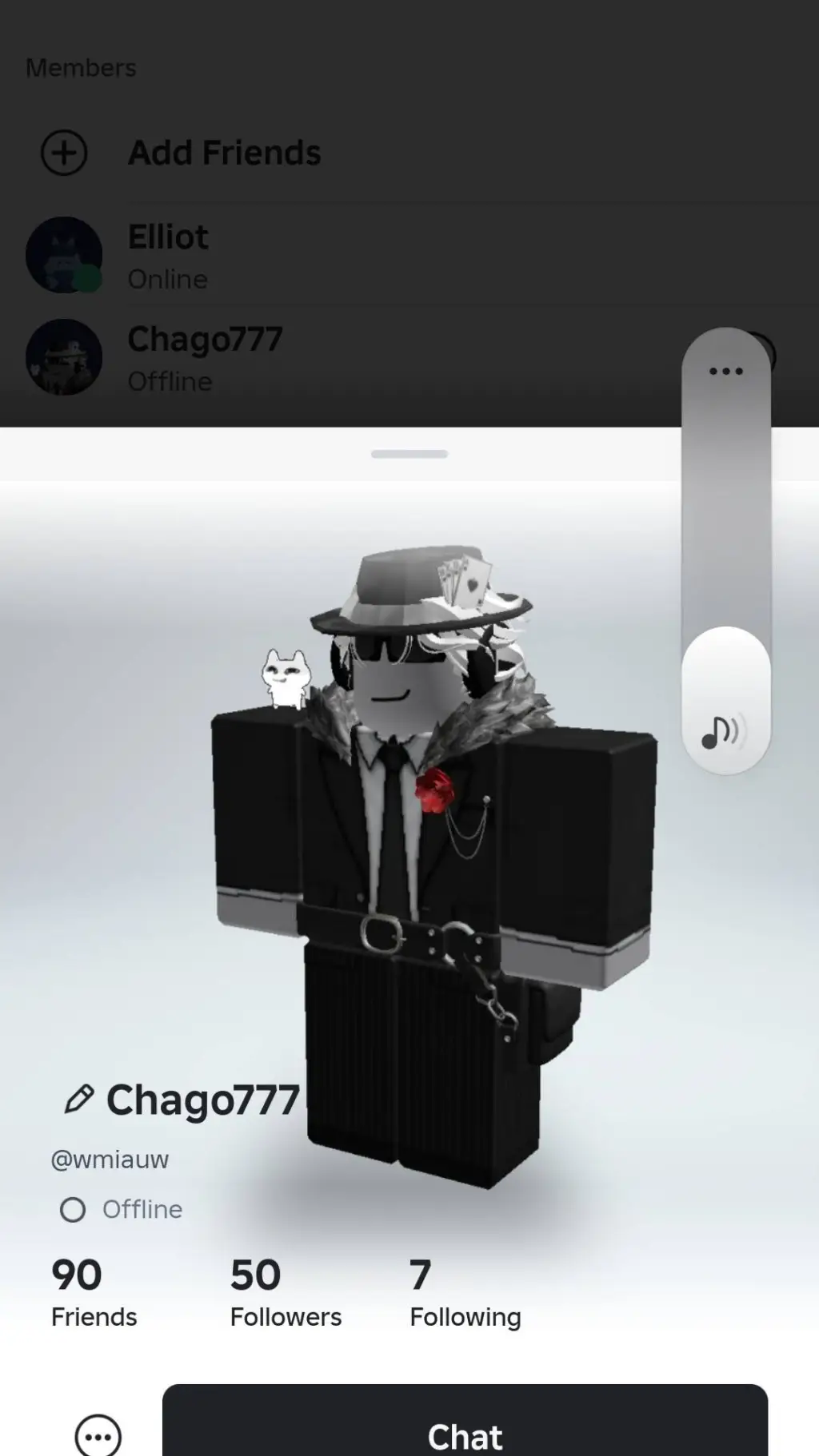 ai character: my freaky friend 😭 background