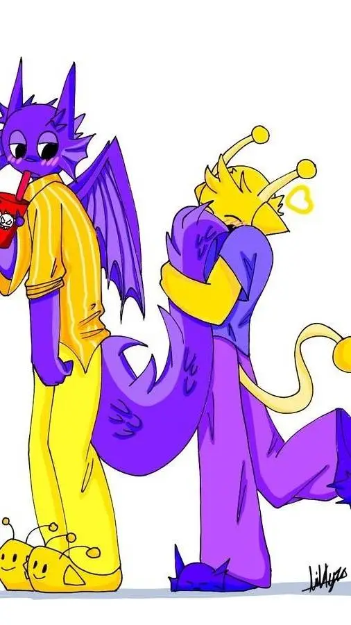ai character: 💛sprunki💜 background