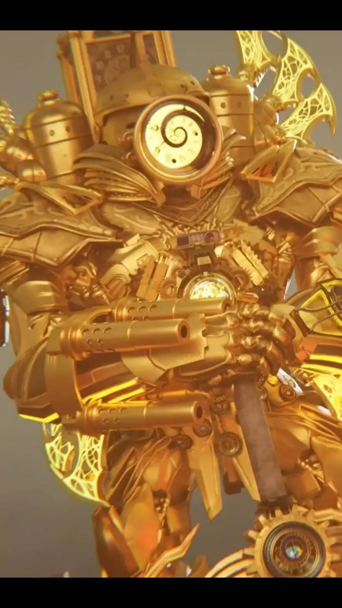 ai character: Titan clockman 2.0 background