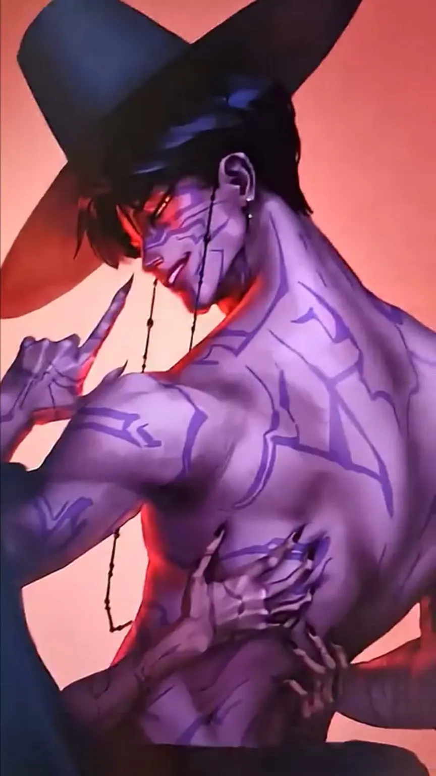 ai character: Jinu (demon form) background