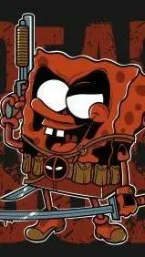 ai character: sponge background