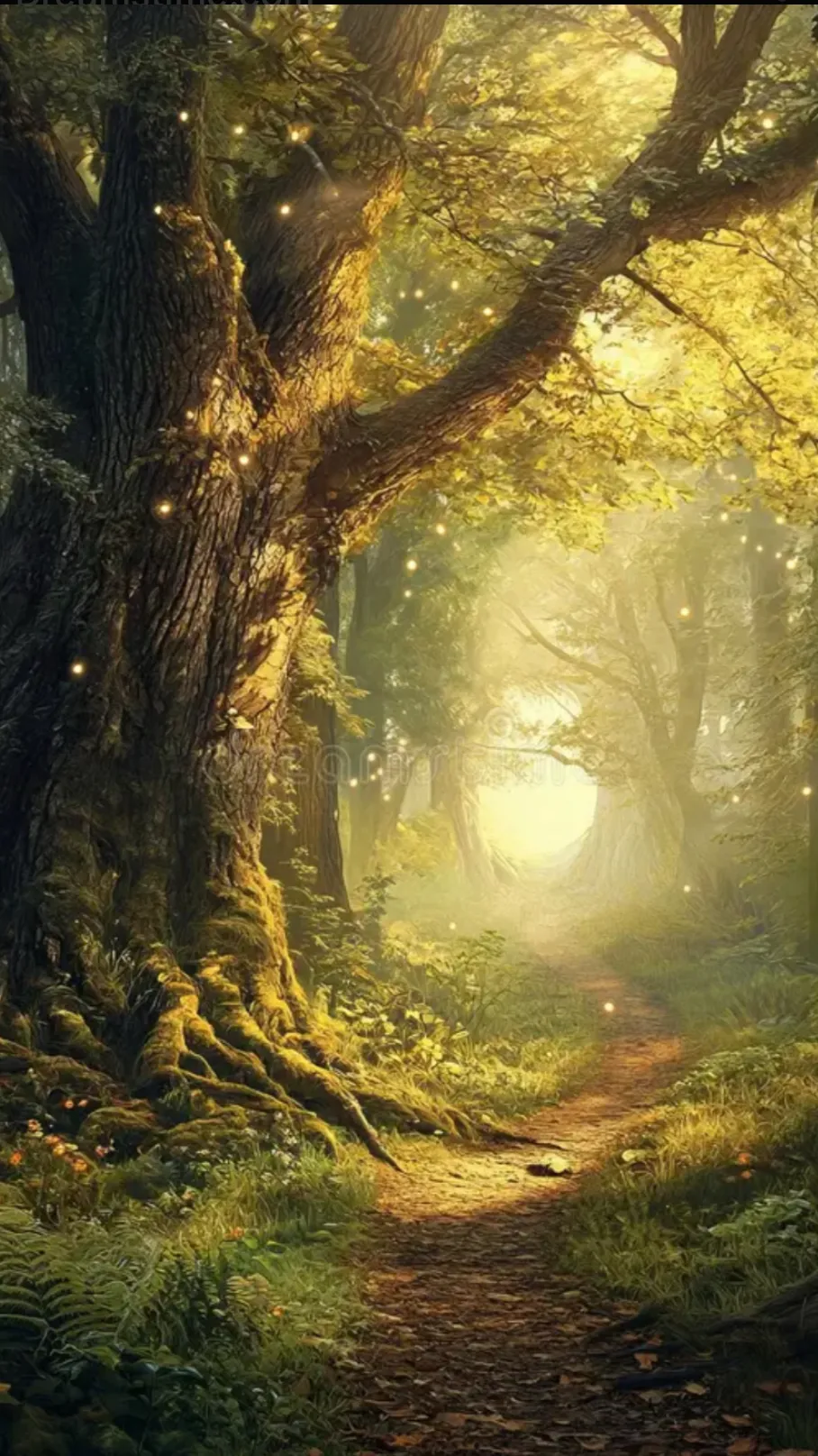 ai character: Magical Forest background