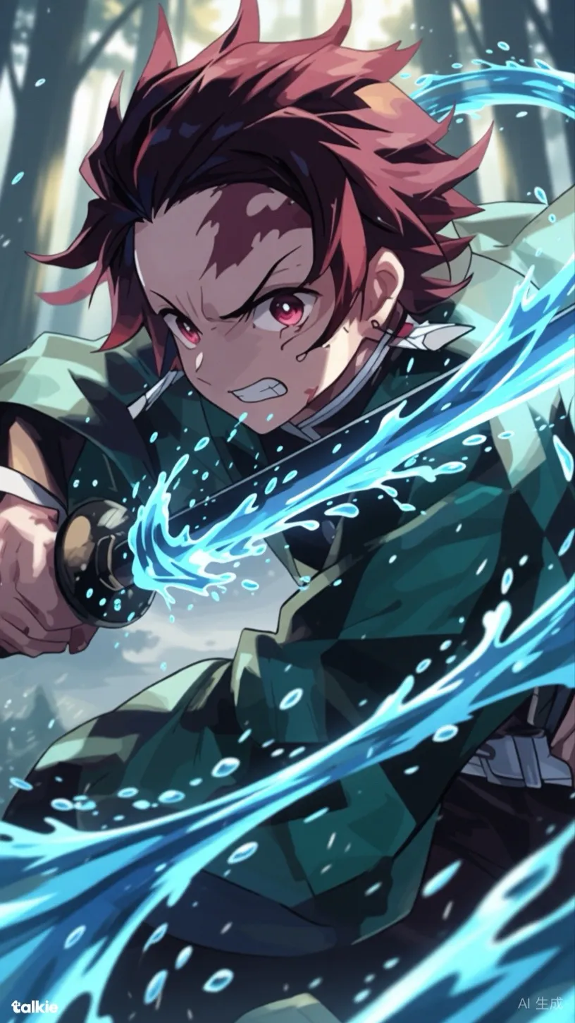 ai character: Tanjiro kamado background