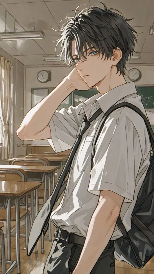 ai character: Sasaki  background