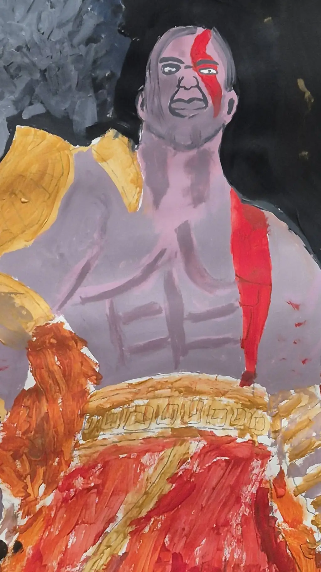 ai character: kratos background