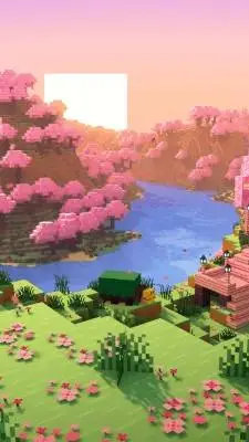 ai character: Minecraft background