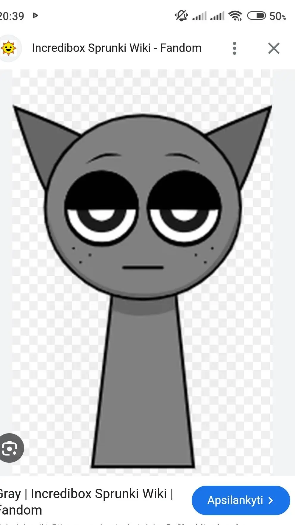 ai character: grey  background