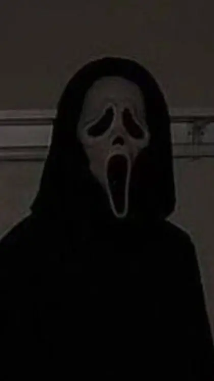 ai character: Ghostface🌑 background