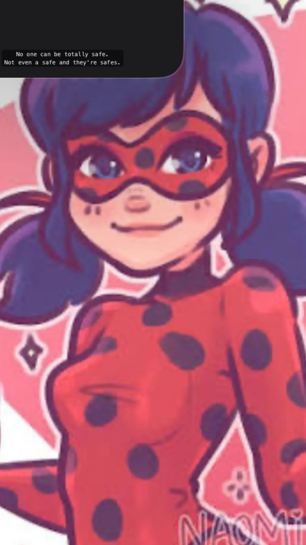 ai character: Ladybug  background
