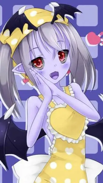 ai character: Devil girl  background