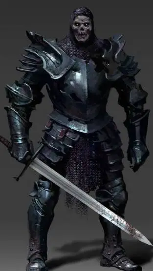 ai character: Damned knight  background
