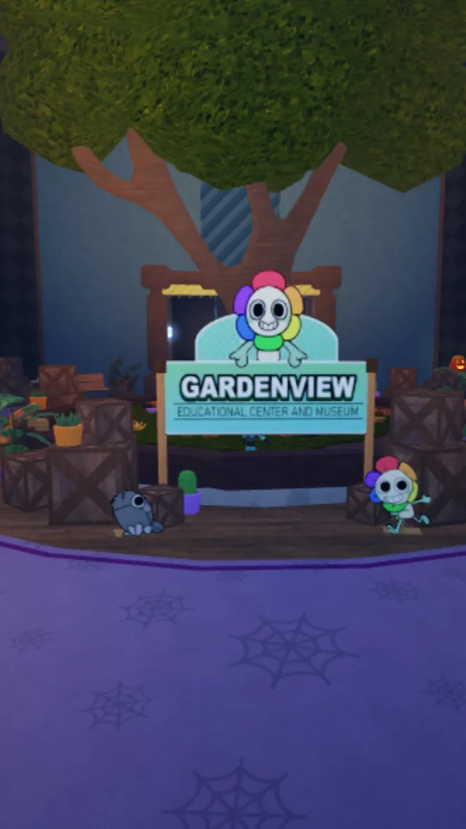 ai character: DW Halloween background