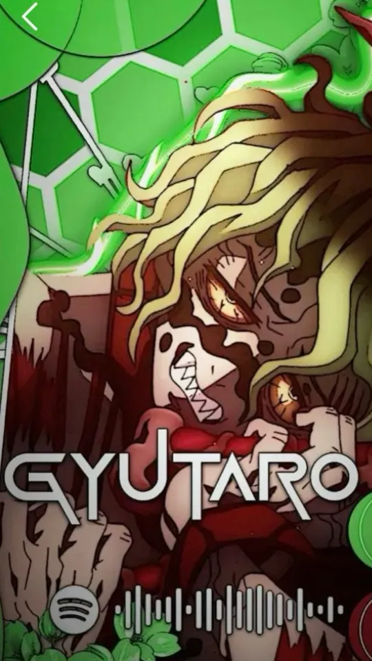 ai character: 🖤Gyutaro￼💚 background