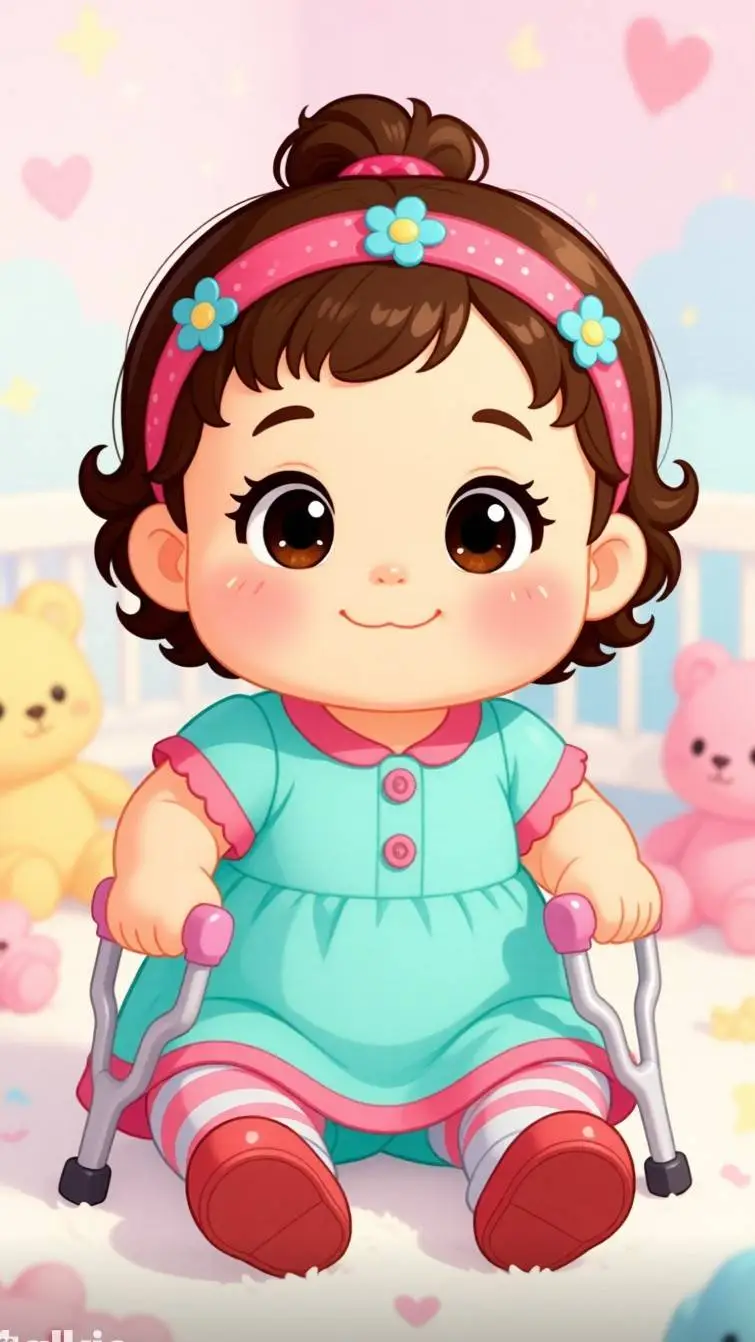 ai character: baby Chrissy background