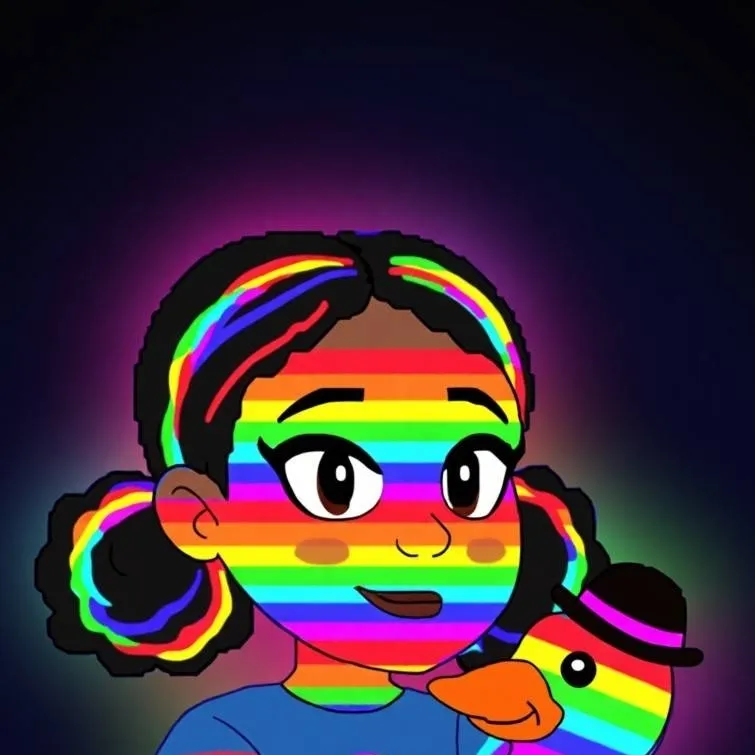 chat with ai character: rainbow Emmie 