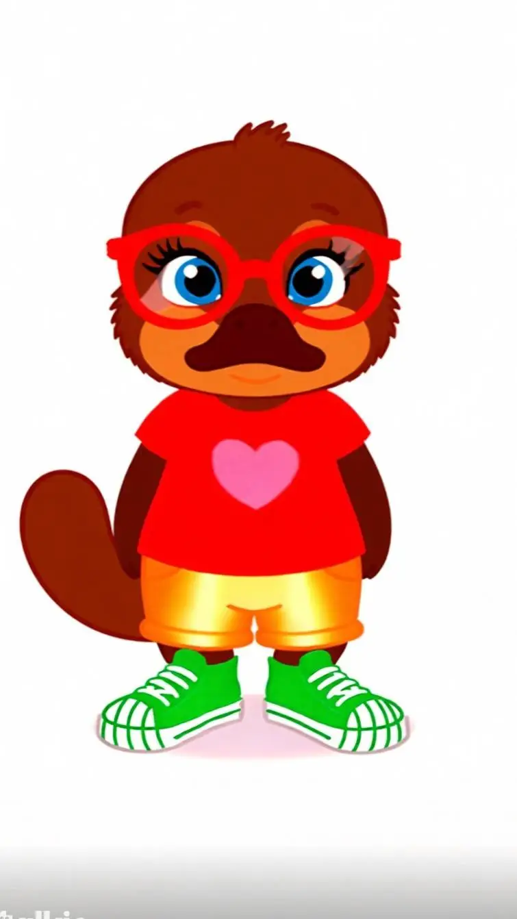 ai character: pip platypus background