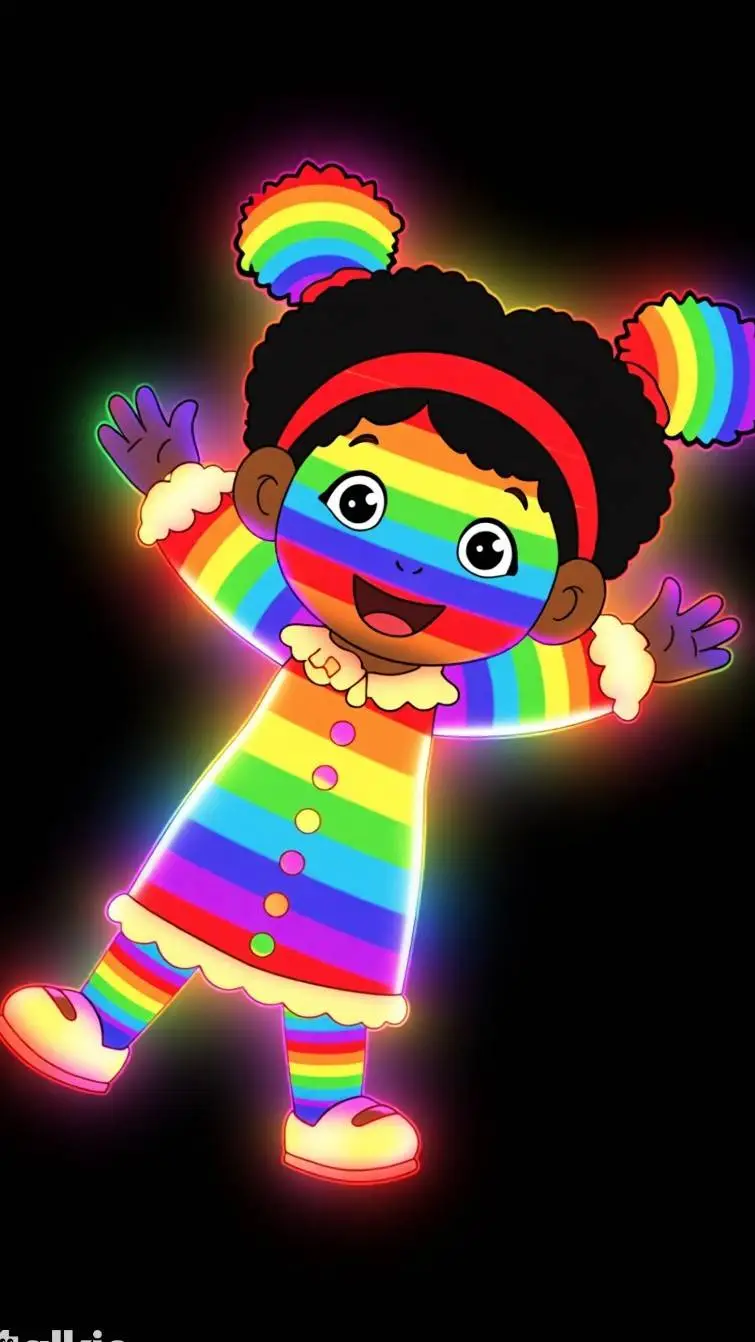 ai character: rainbow Elena background