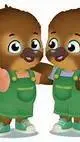 ai character: Leo and Teddy  background