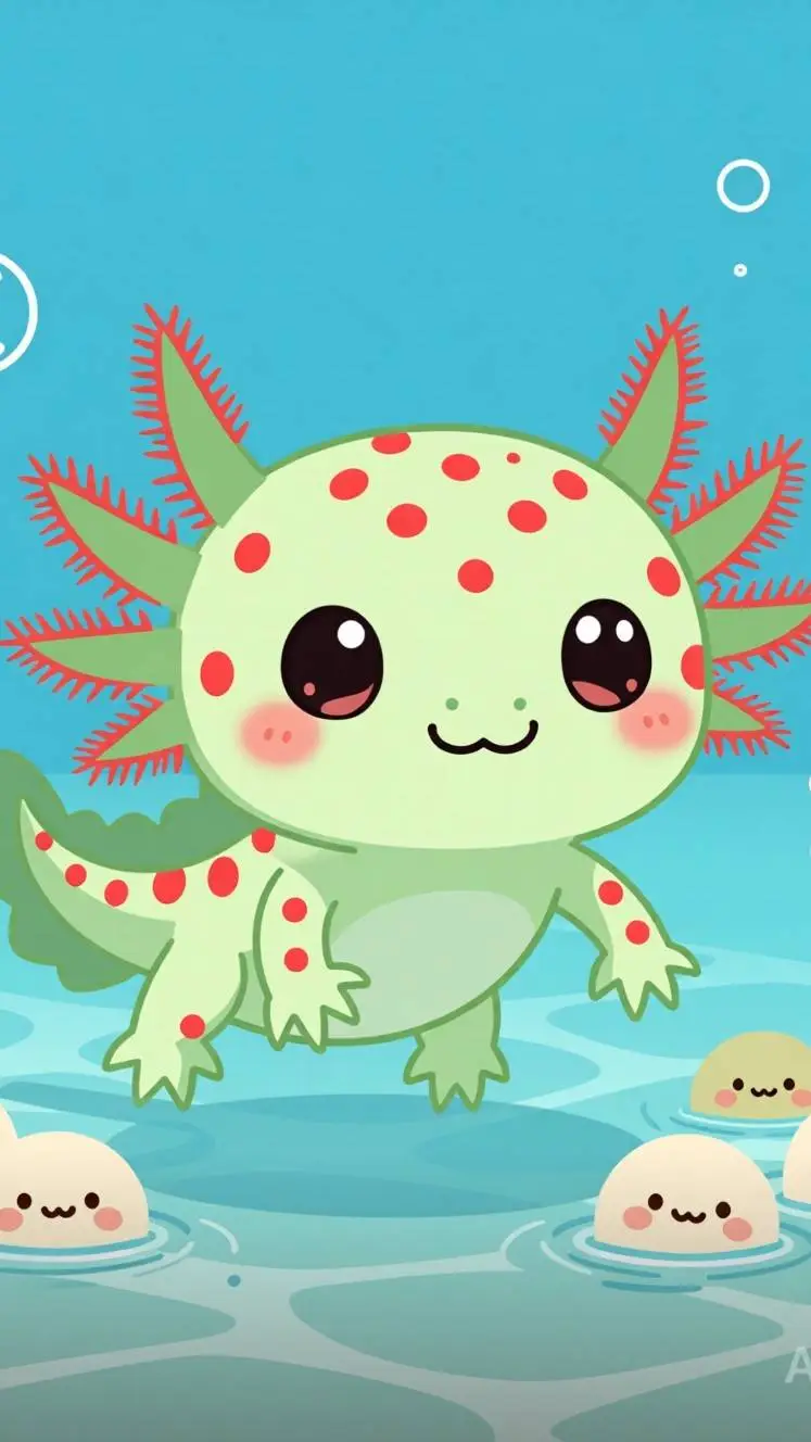ai character: Bubble background