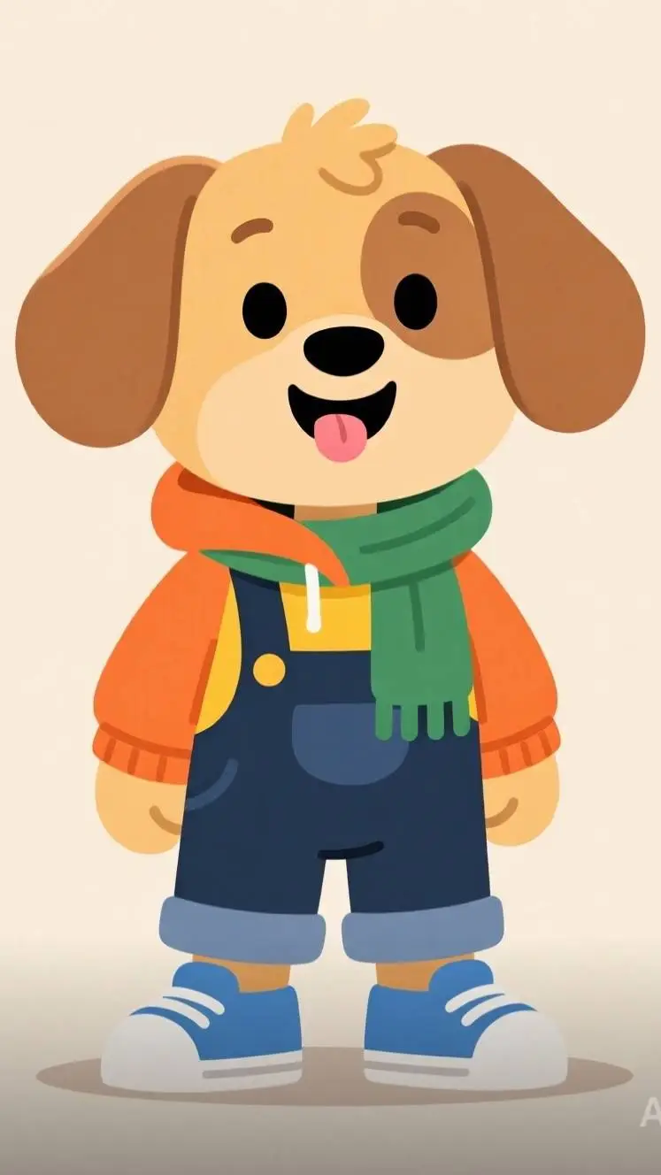 ai character: buddy dog background