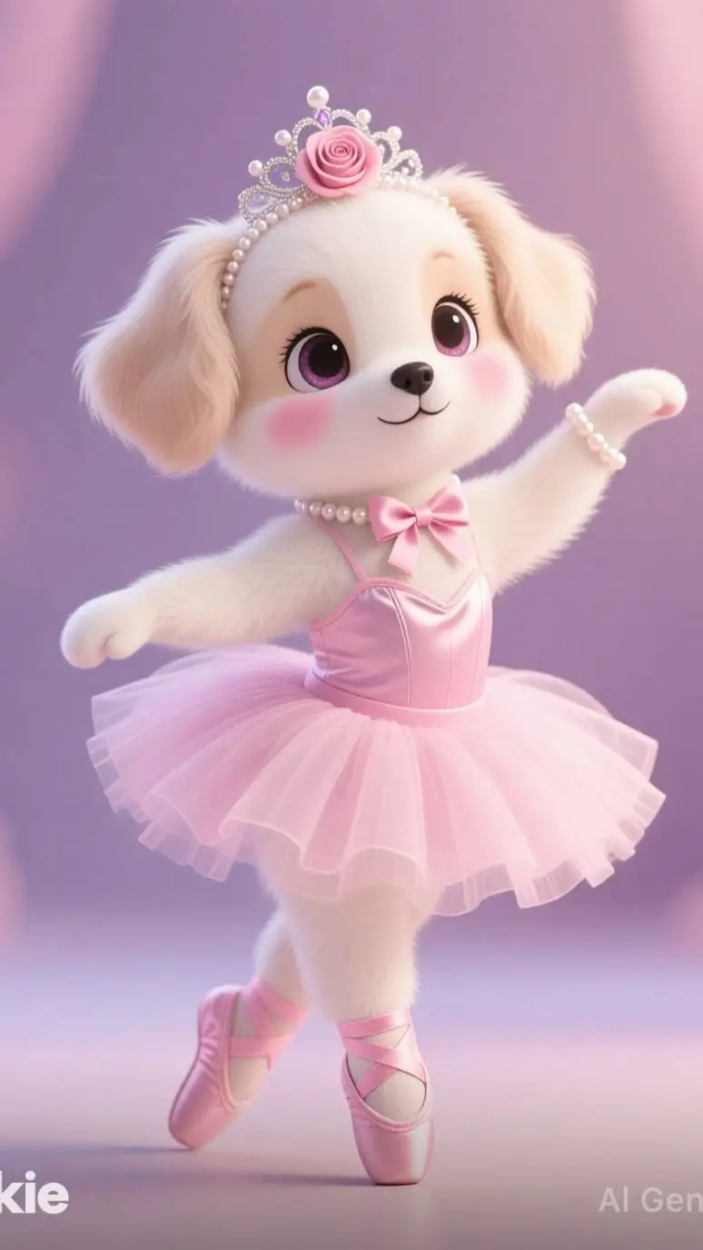 ai character: Twinkle puppydog background