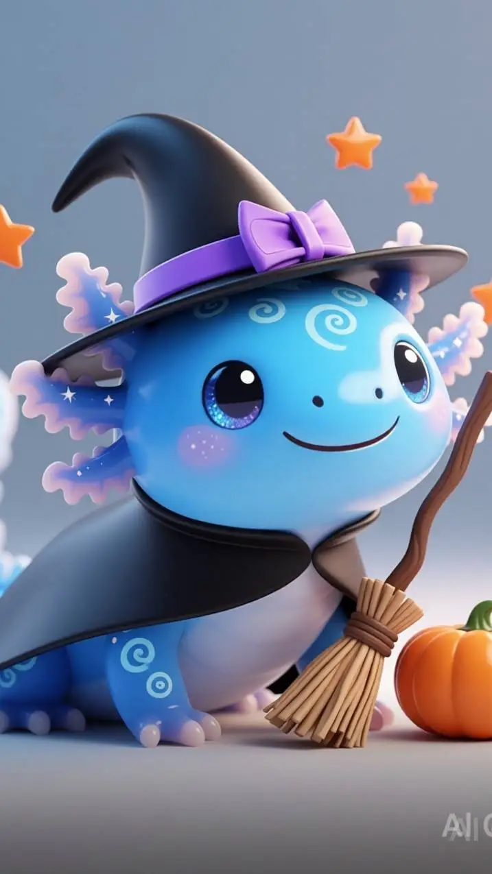 ai character: spooky splashy background