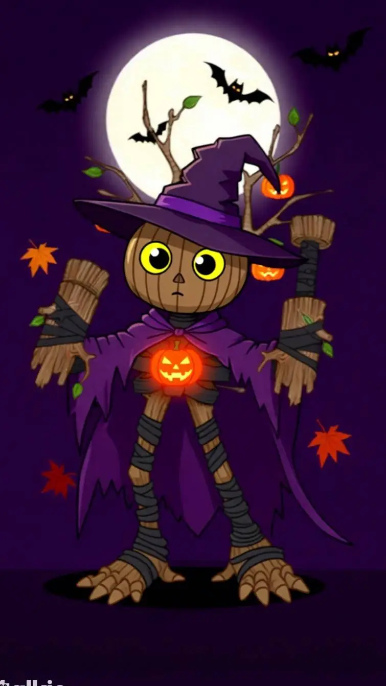 ai character: spooky wubbox  background