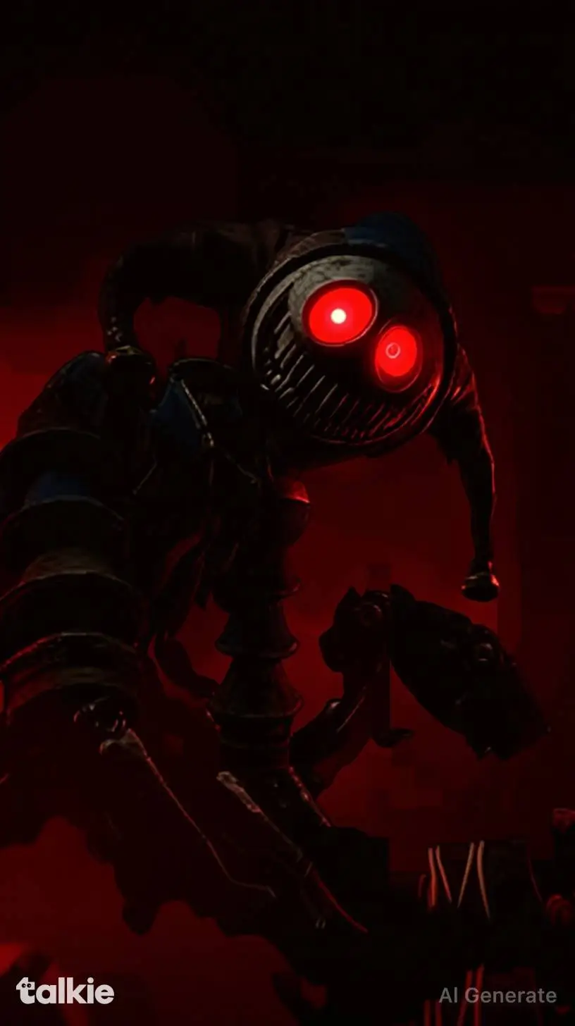 ai character: scary prototype background