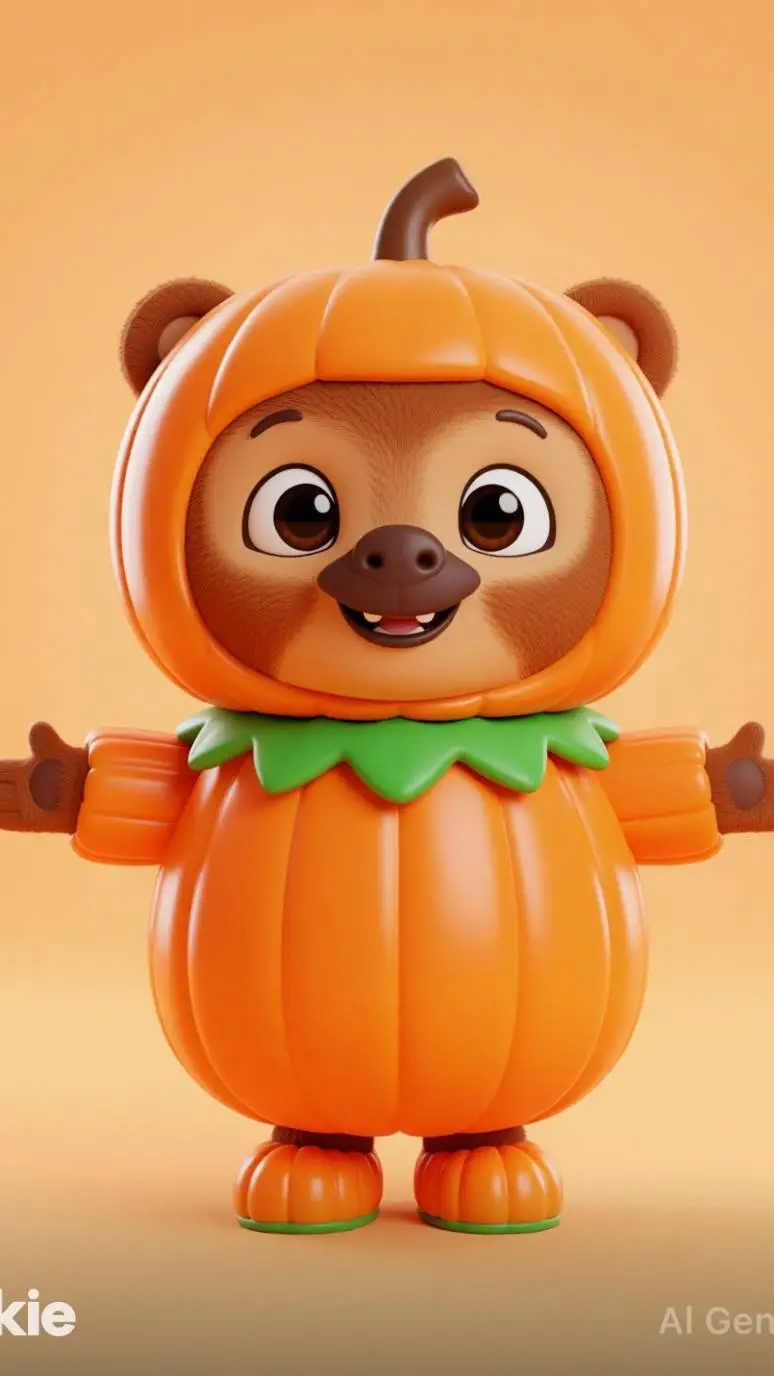 ai character: pumpkin Leo background