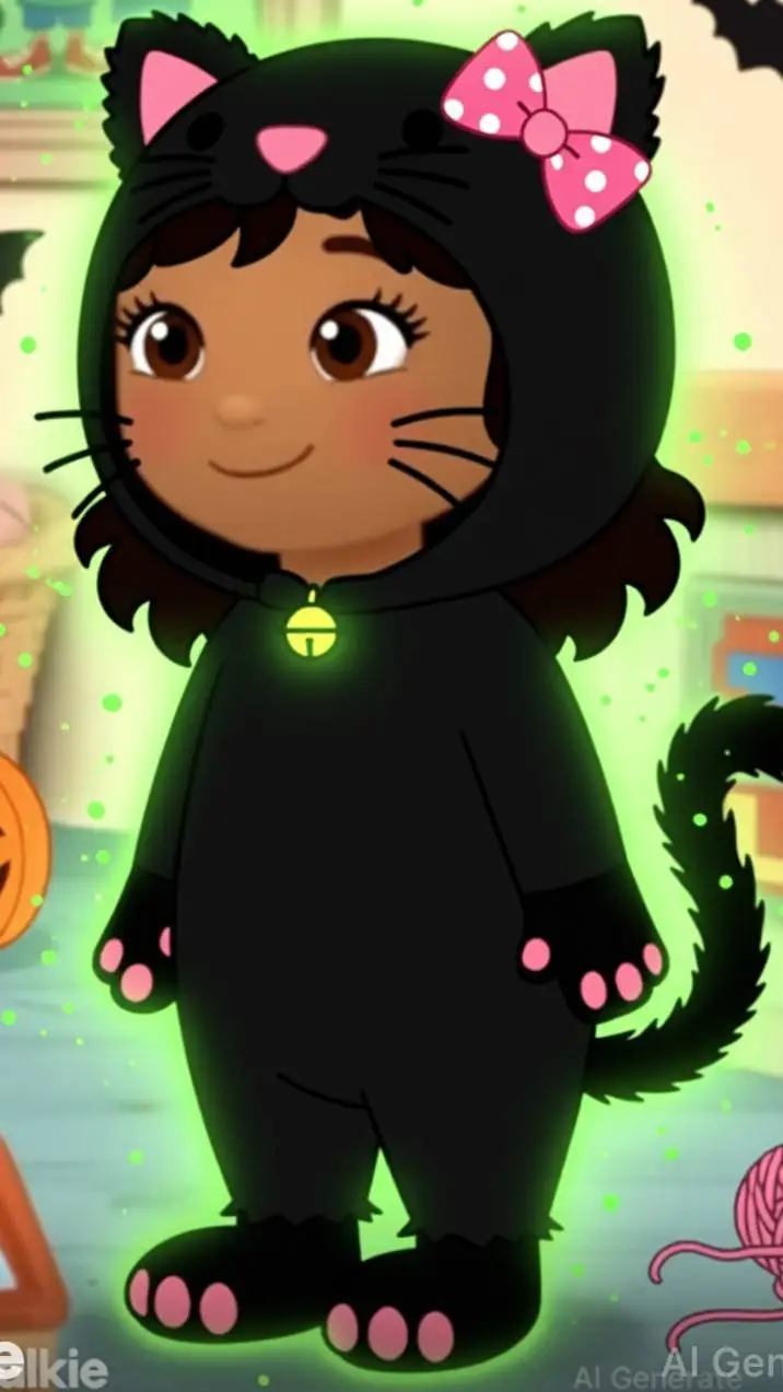 ai character: spooky Ximena background