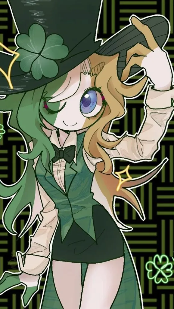 ai character: ♀ Ireland🇮🇪 background
