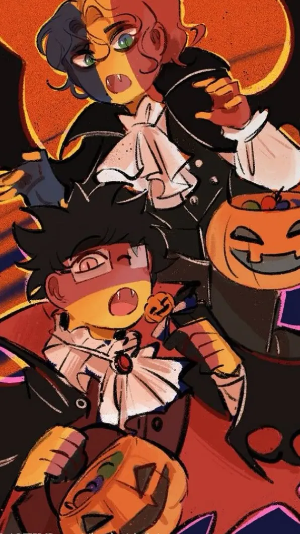 ai character: CH Halloween 🎃 background