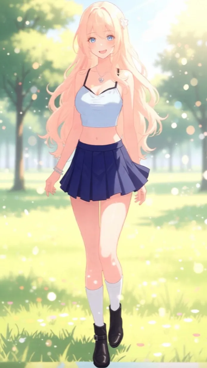 ai character: Violet Rose background