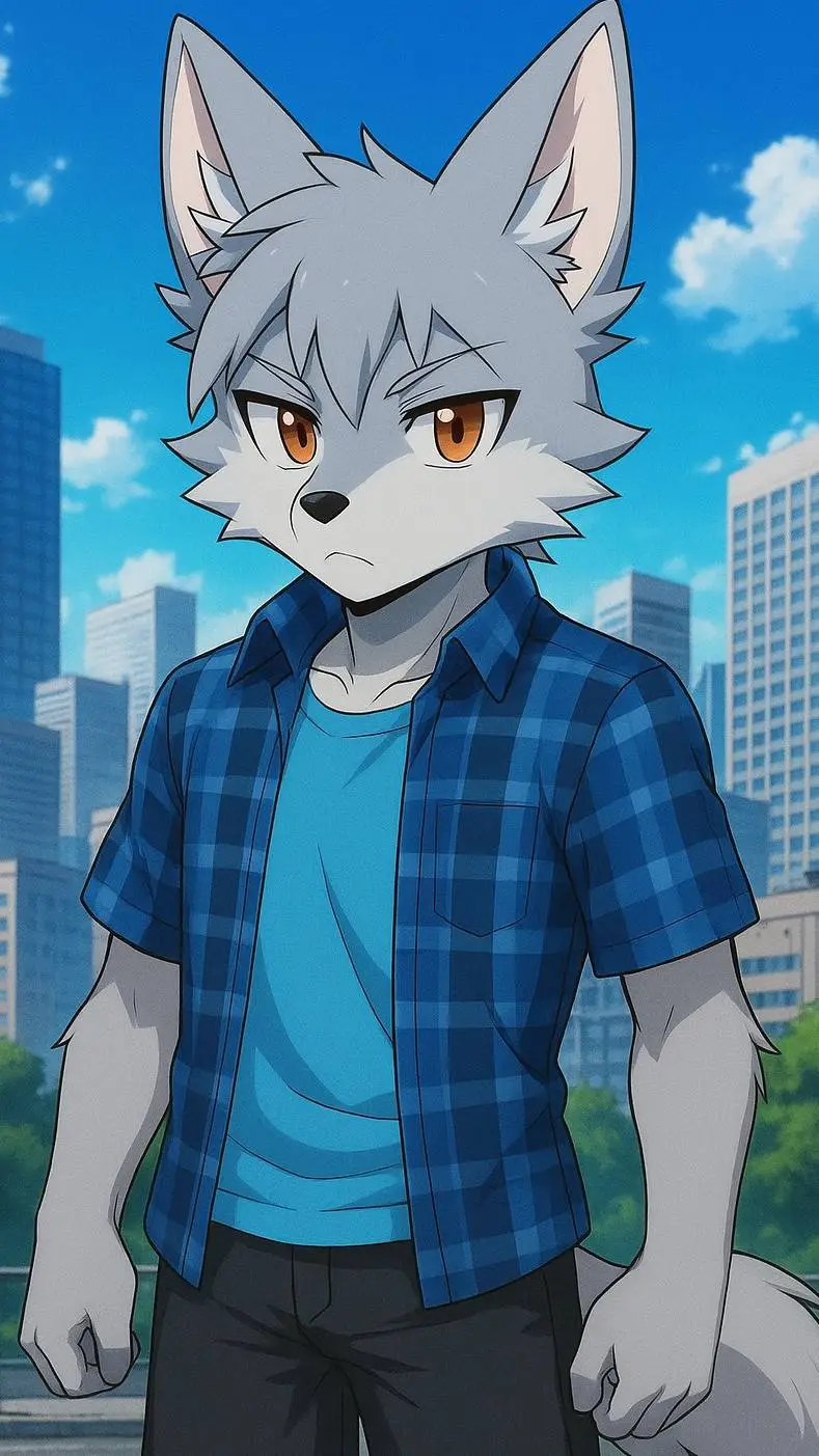 ai character: Wolfy background