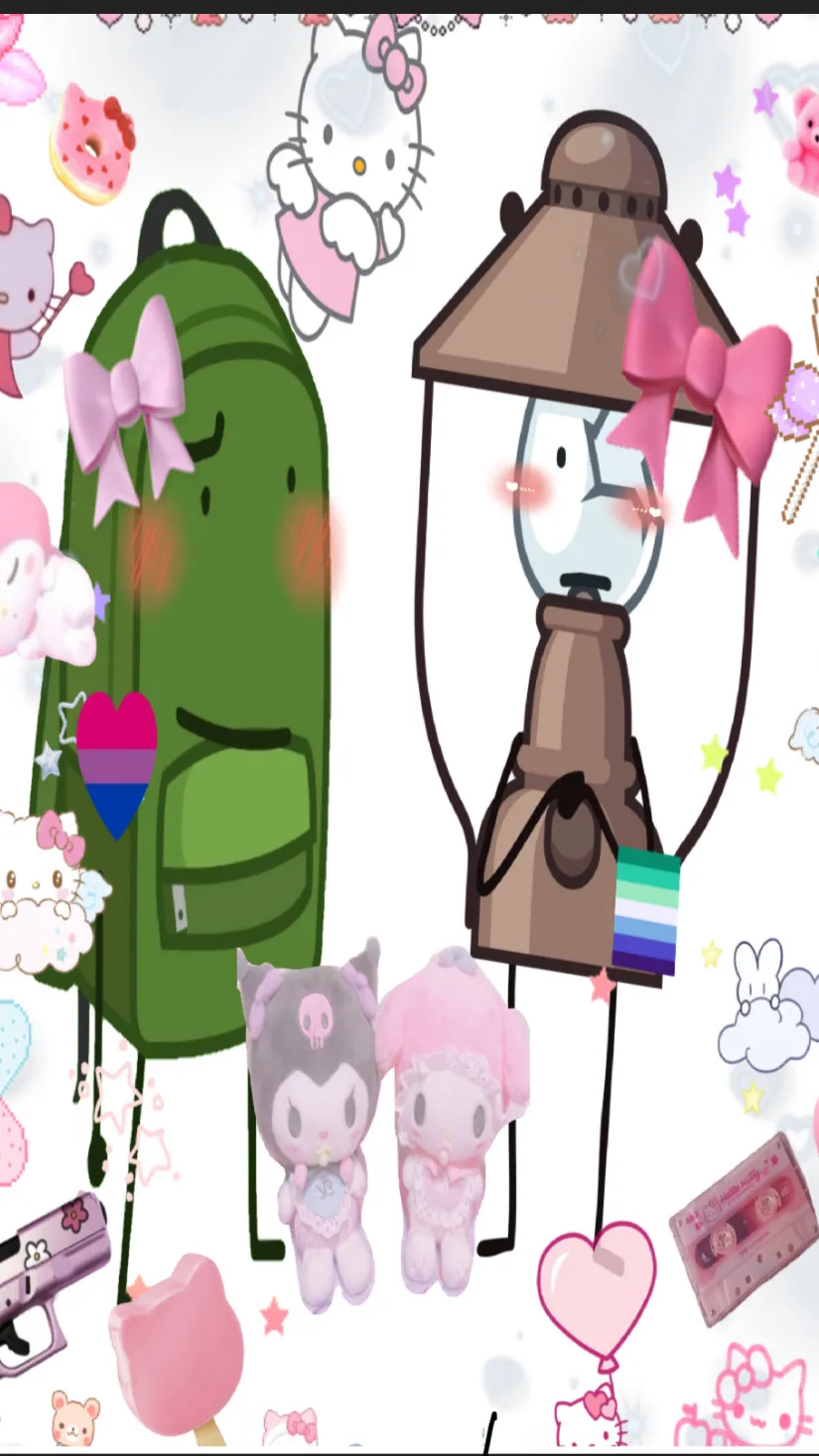 ai character: Backpack x airy ❀ background