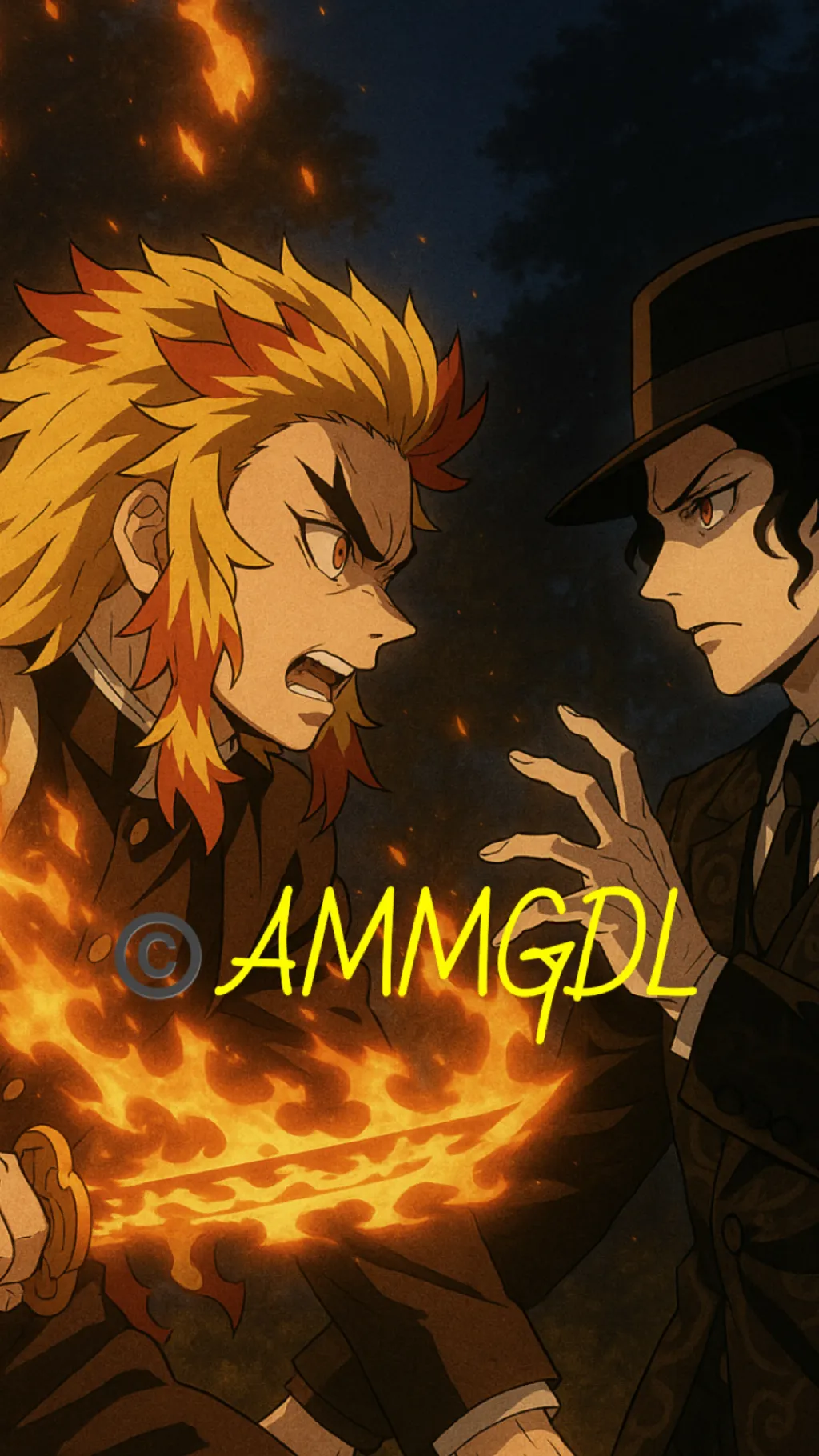 ai character: What if Rengoku background