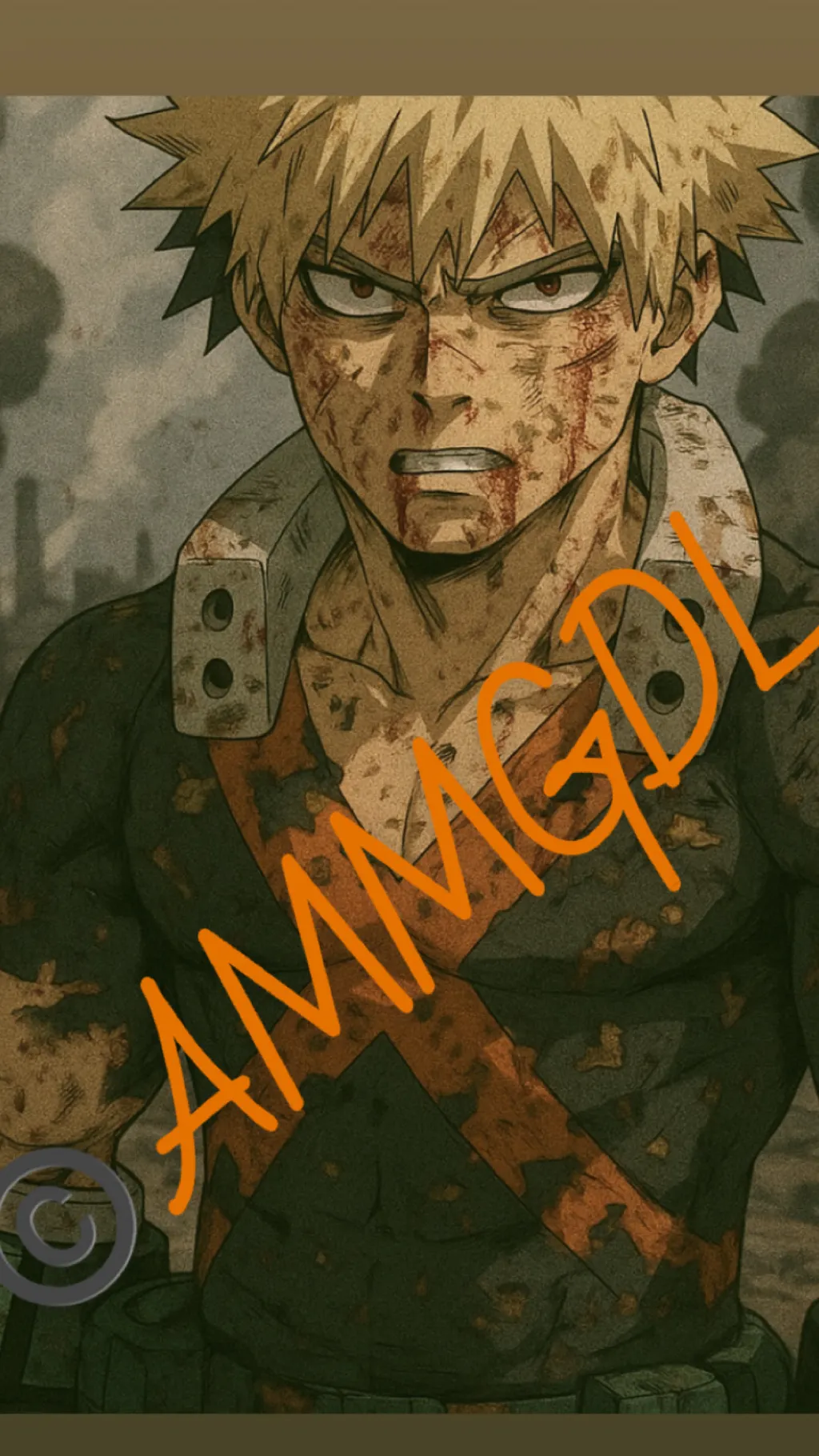 ai character: Katsuki Bakugo background