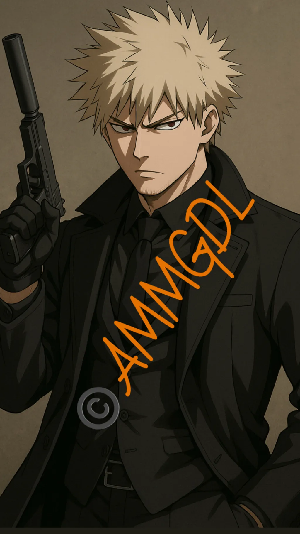 ai character: Adult Bakugo AU background