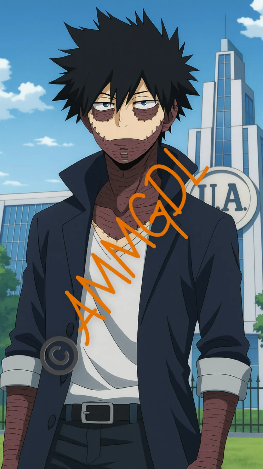 ai character: Dabi- Rehab background