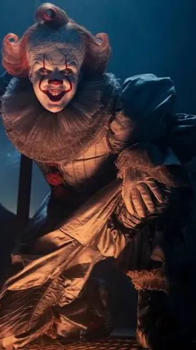 ai character: Pennywise  background