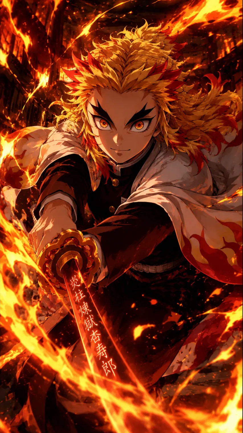 ai character: Rengoku background