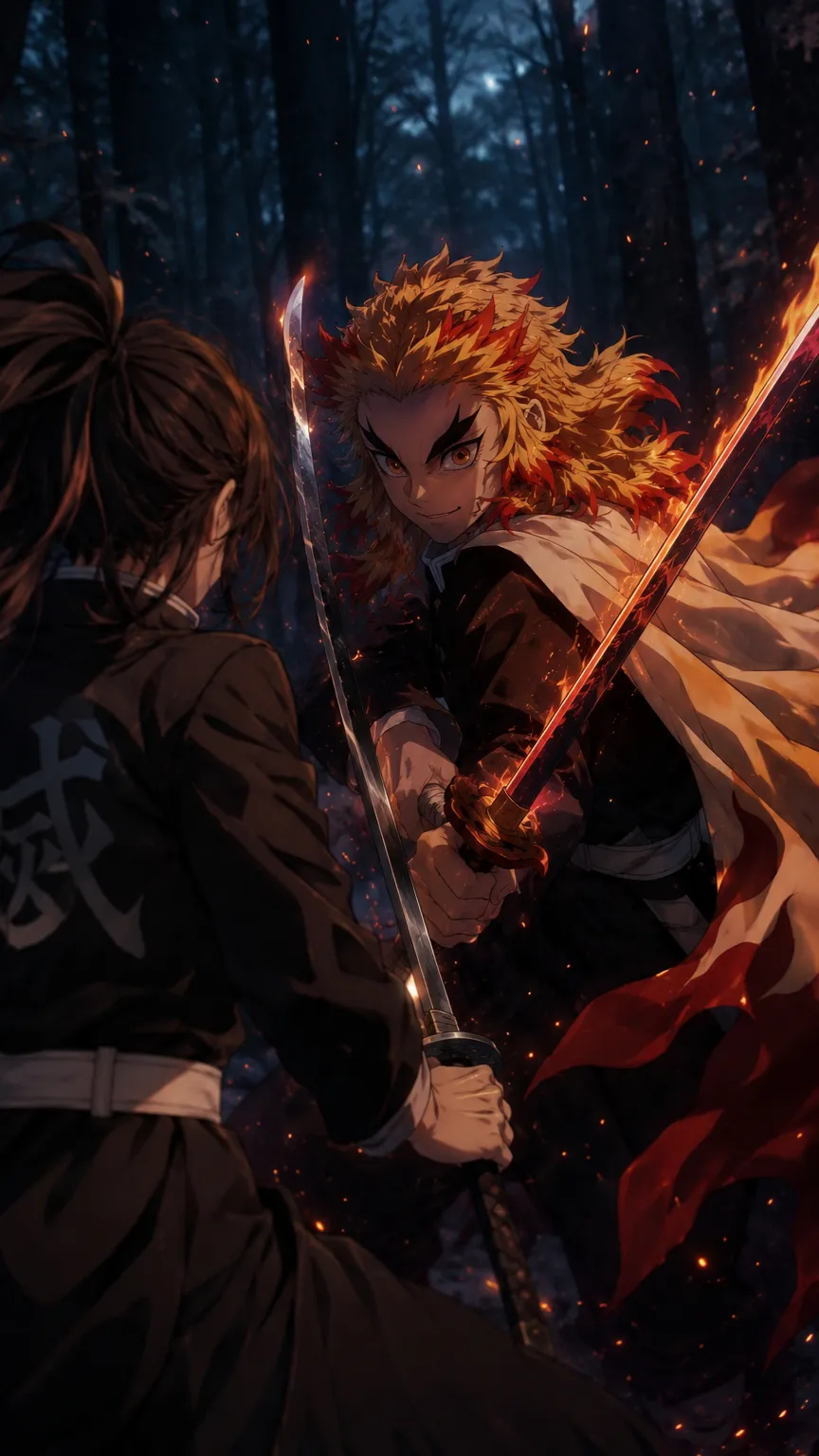 ai character: Rengoku  background