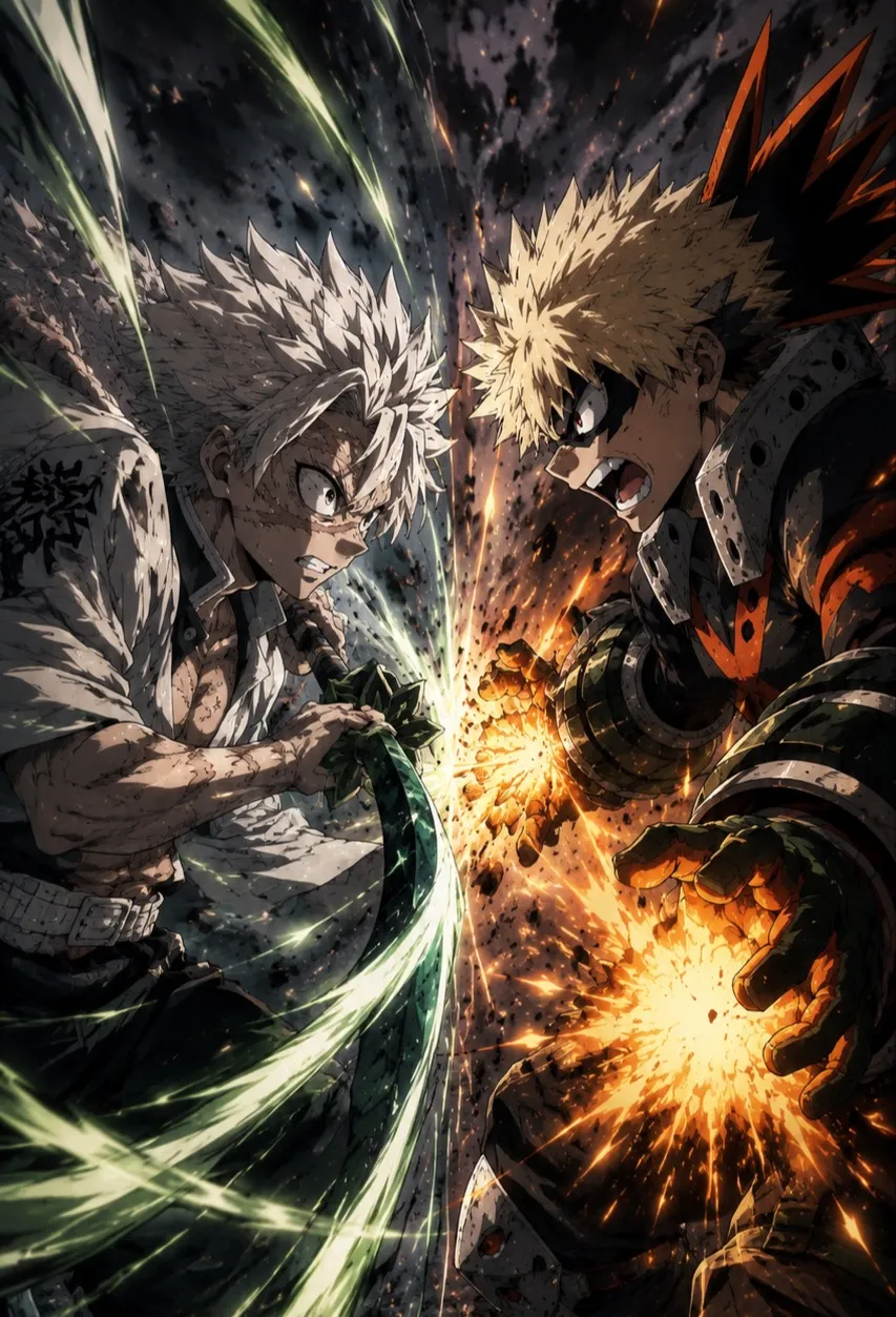 chat with ai character: Sanemi VS Bakugo