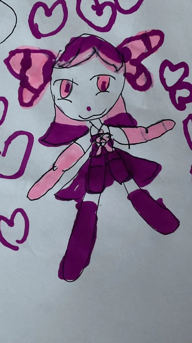 ai character: Magical girl background