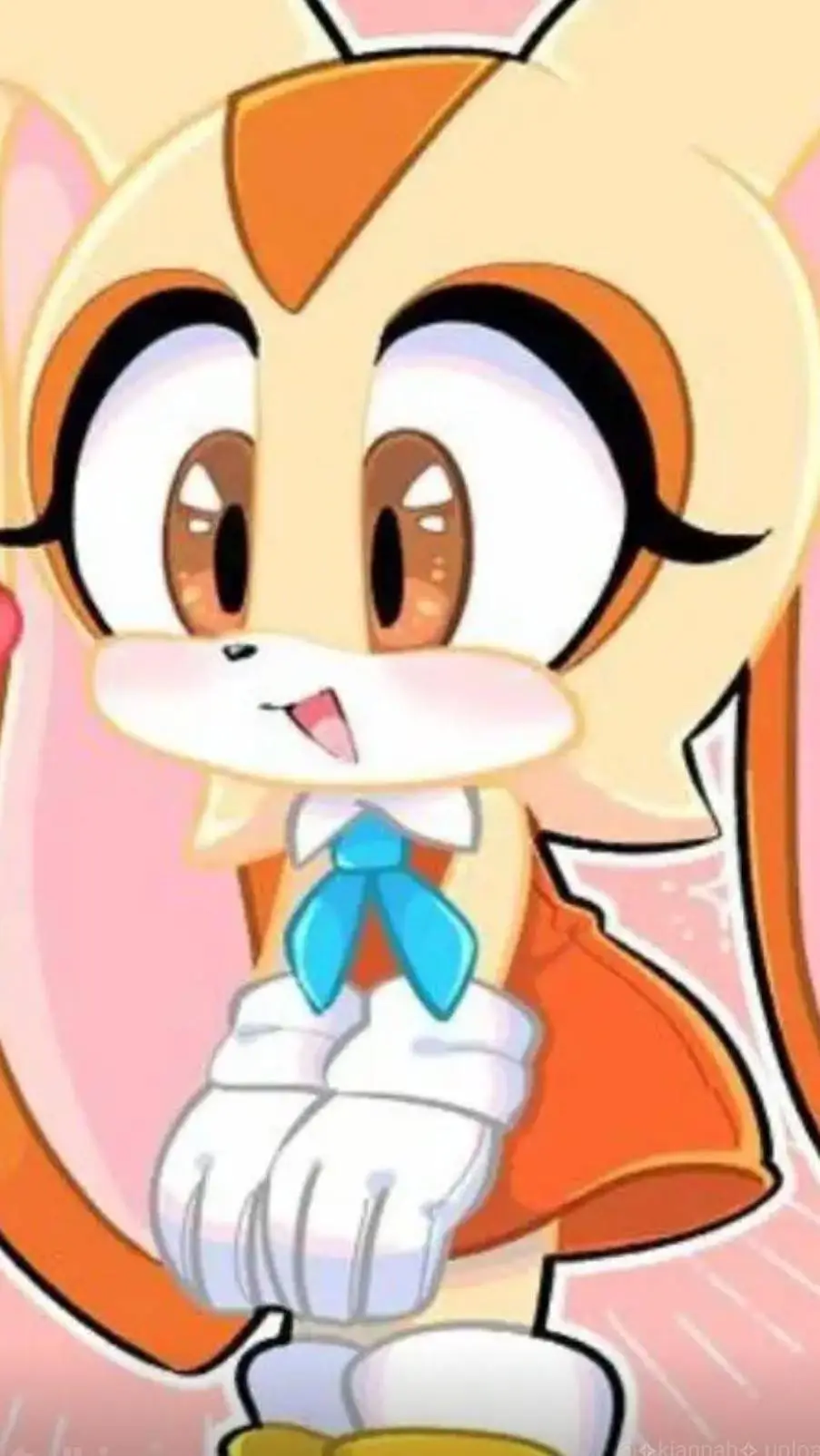 ai character: Cream the Rabbit background