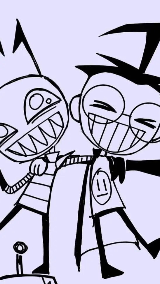ai character: INVADER ZIM SKOOL. background