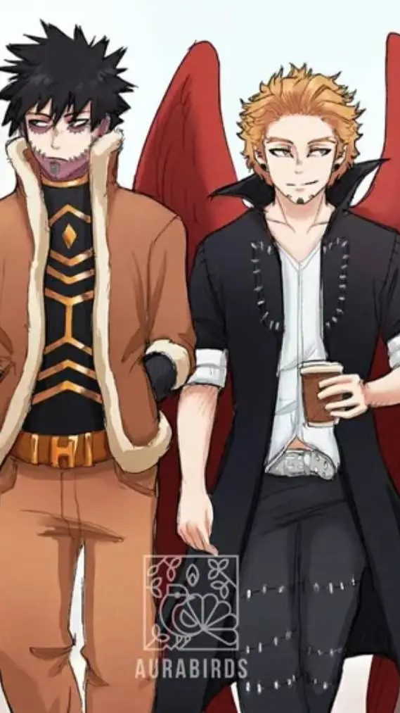 ai character: dabi and hawks  background