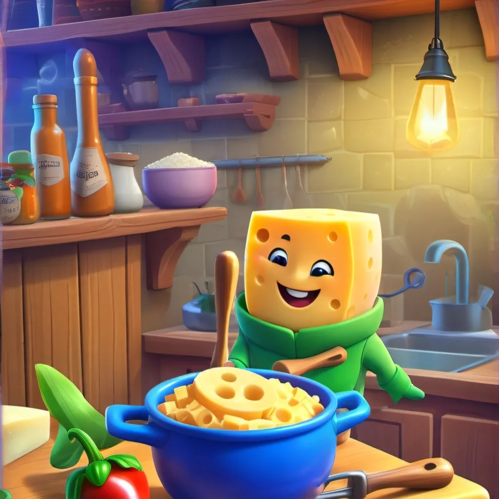 chat with ai character: The magical cheese
